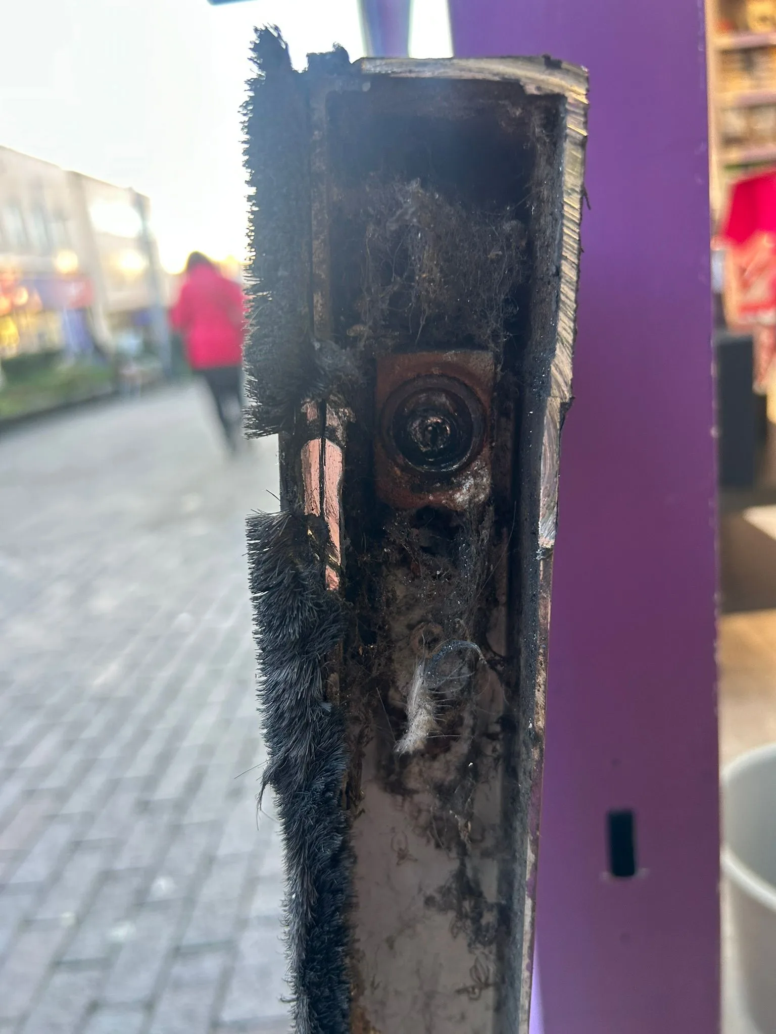 commercial aluminium door repair photo external pin code for entry pad