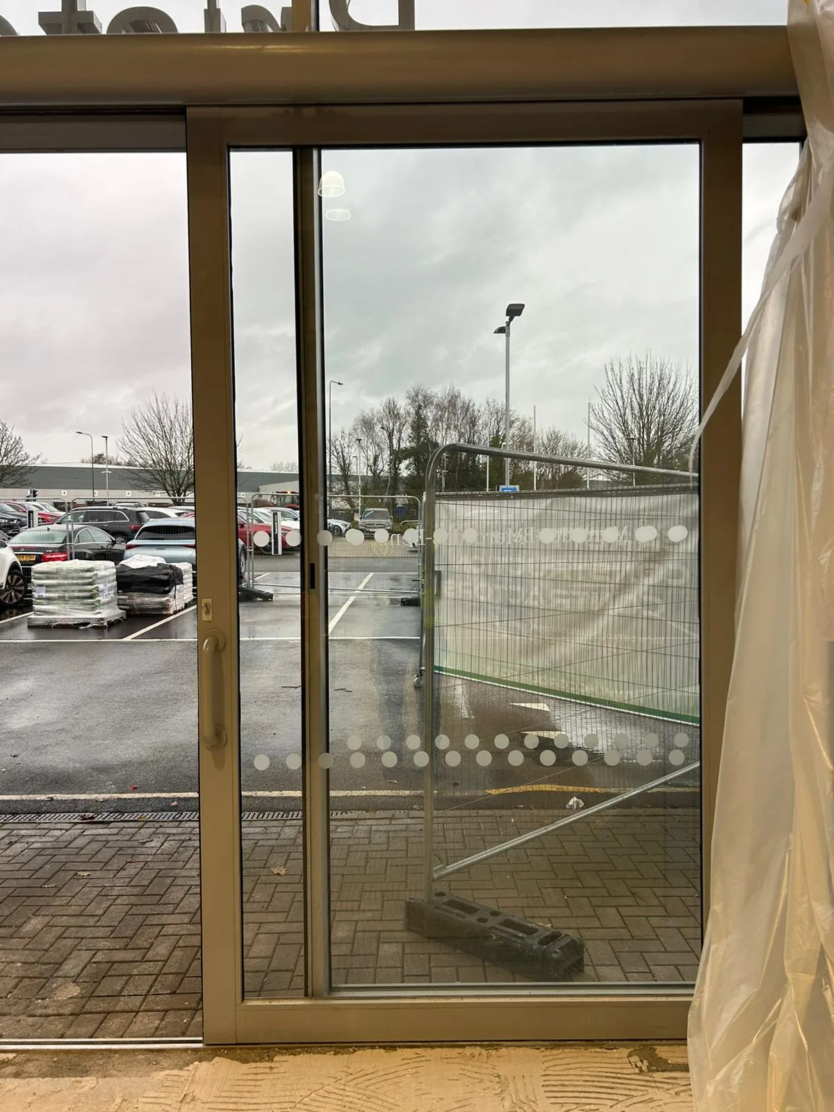 commercial aluminium door repair photo external pin code for entry pad