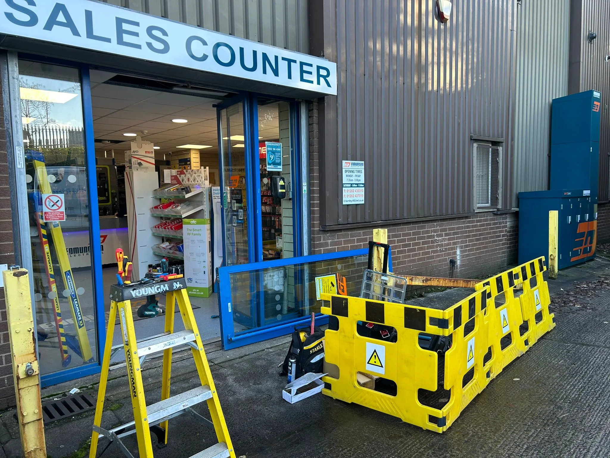 commercial aluminium door repair photo external pin code for entry pad
