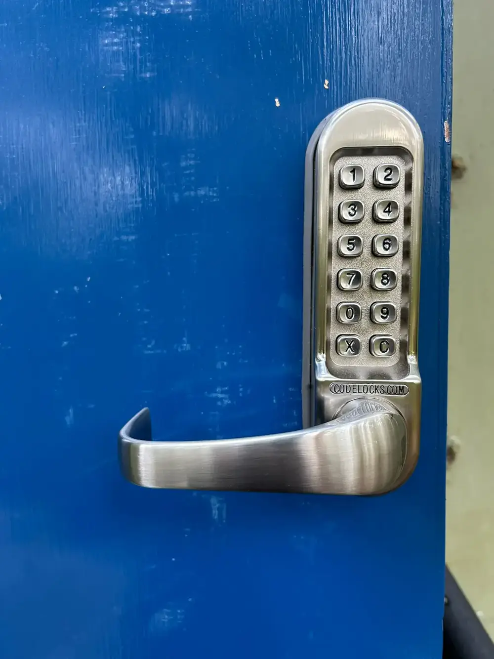 Farm, Shrewsbury — <div class="projSlider-overlay">
              <span class="projSlider-tag">Farm, Shrewsbury</span>
              <h3 class="projSlider-name">Pin code lock and panic hardware installation</h3>