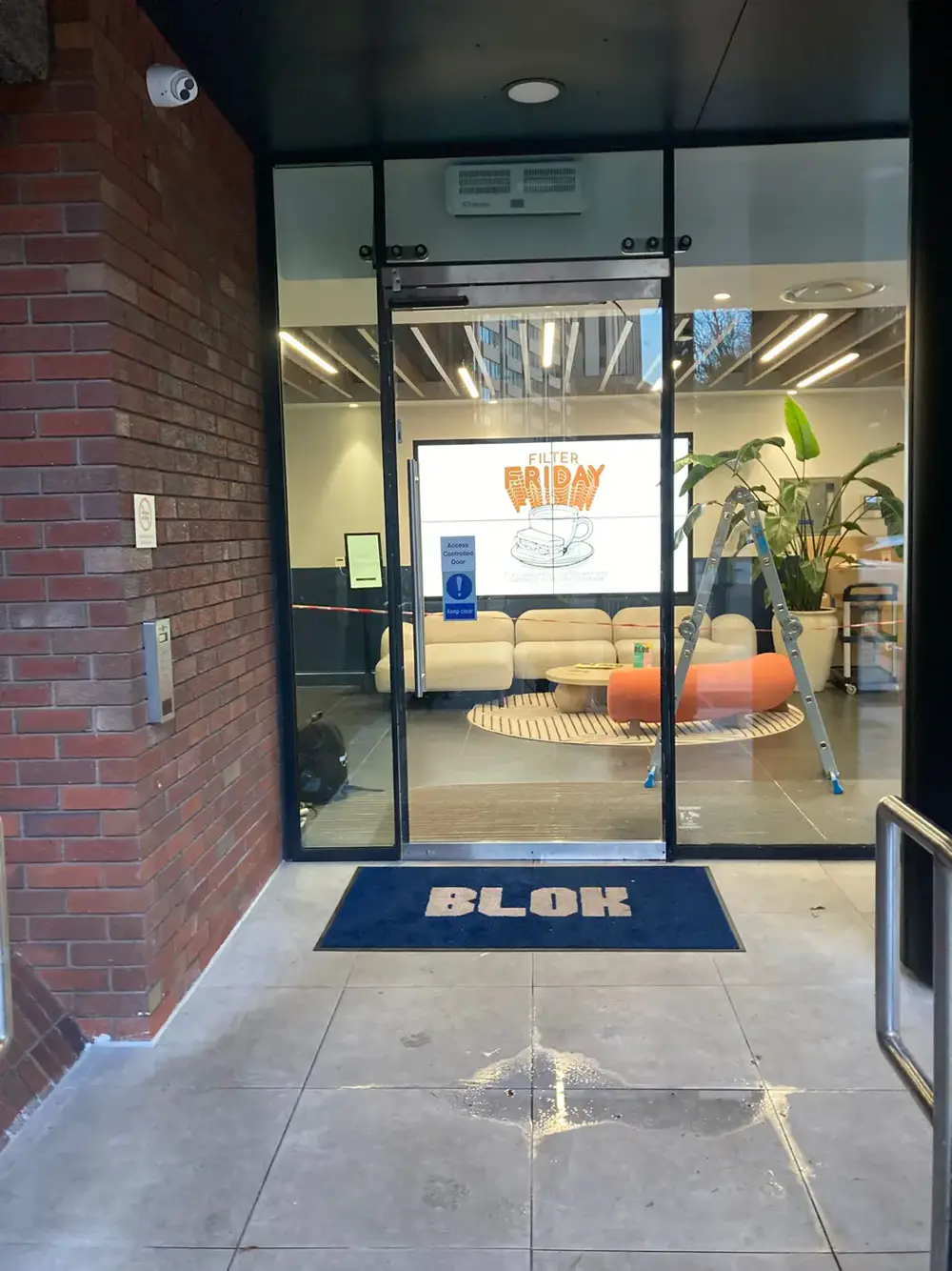 Bloc, Bristol — <div class="projSlider-overlay">
              <span class="projSlider-tag">Bloc, Bristol</span>
              <h3 class="projSlider-name">Auto Door & Top Centre Repair</h3>
